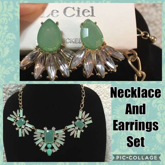 NECKLACE AND EARRINGS SET - Picture 1 of 6
